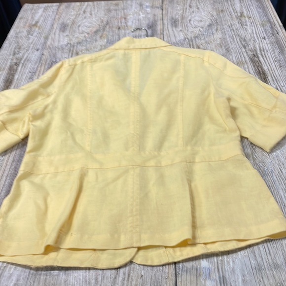 Chicos Womens Blazer Size:1 (m)Yellow - Picture 5 of 6